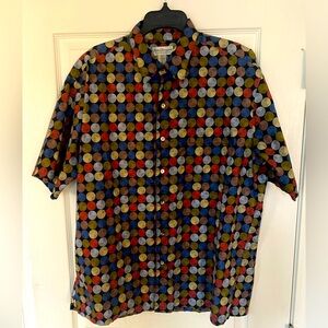 Vintage Norm Thompson Circles Button Up